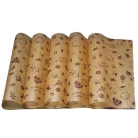 50 Pcs Wax Papers DIY Baking Papers Candy Sandwich Warping Paper Christmas Chocolate