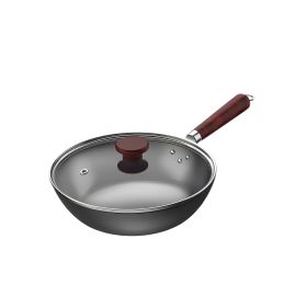 Fine Iron Wok Healthy Uncoated Iron Wok 32cm Open Flame Gas Frying Wok