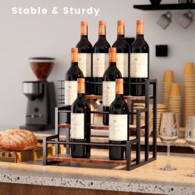 3 Tiers Of 12 Bottle Storage Racks For Syrup, Wine, Spices From The Kitchen Coffee Station - No Delivery On Weekend