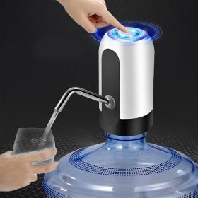 Water Bottle Electric Automatic Universal Dispenser 5 Gallon USB Water Dispenser Automatic Drinking Water Bottle (Color: White)