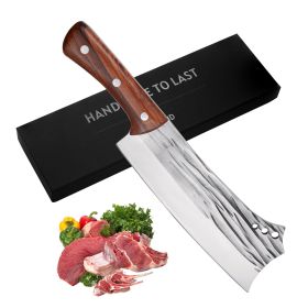 Kegani Meat Cleaver Knife - Heavy Duty Bone Chopper - 1.4 Lbs. Butcher Knife Bone Knife - High Carbon Steel Butcher Knife For Meat Cutting, Bone C (Option: Meat Cleaver Knife)