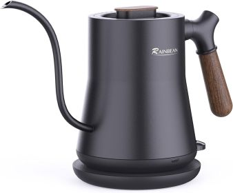 Gooseneck Electric Kettle, Pour Over Coffee Kettle Hot Water Tea Kettle, Stainless-Steel Inner with Leak Proof Design, Rapid Heating, Auto Shutoff (Color: Black)