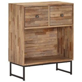 vidaXL Sideboard Reclaimed Teak Wood 23.6"x11.8"x29.5" (Option: as picture)