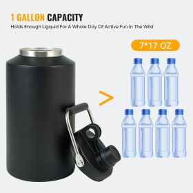 128oz large-capacity water cup (Option: Black-1pc)